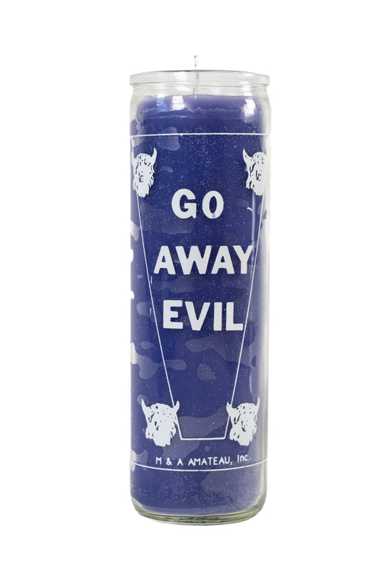 Go Away Evil Lavender Scented 7 Day Prayer Candle